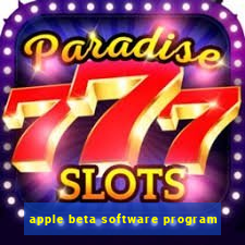 apple beta software program